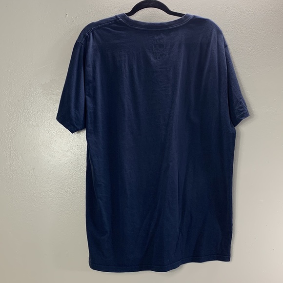 Hurley Men’s tee Blue Short Sleeves U-Neck T-Shirt Size L - Picture 2 of 6